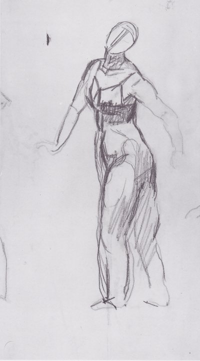Woman Walking to the Left by Ferdinand Hodler